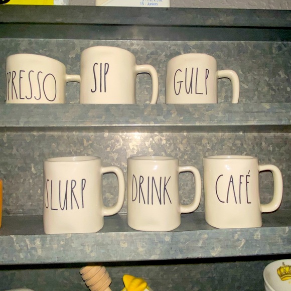 6 Rae Dunn Espresso Mugs - Picture 1 of 1
